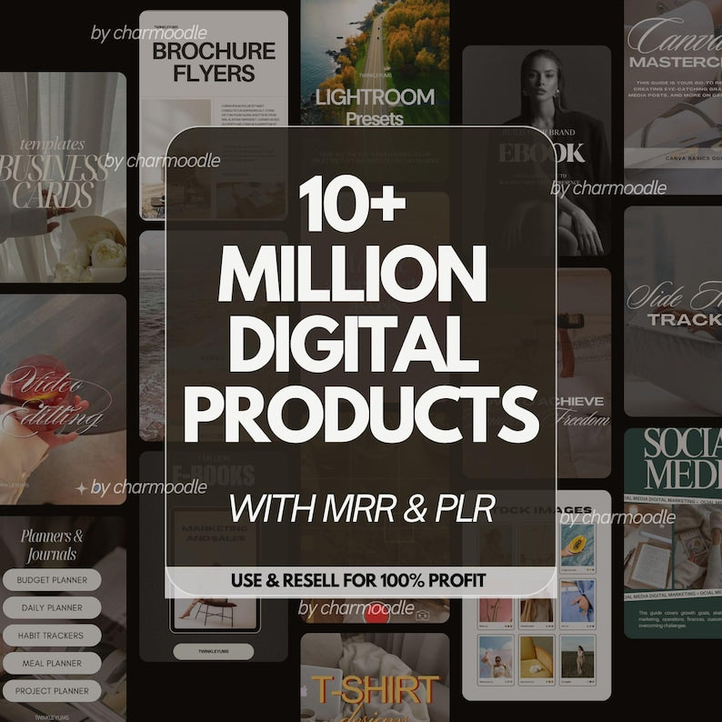 10M+ Digital Products Bundle | MRR & PLR Rights
